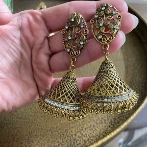 Pakistani jhumki antique earings